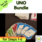 Reading System UNO Phonics Card Game Bundle for Steps 1-6-