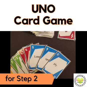 Preview of Reading System UNO phonics Card Game Aligns With Step 2