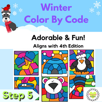 Preview of Reading System No Prep Winter Color By Code Step 5 (open syllables)- Fun Review!
