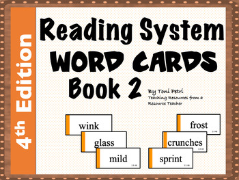 Preview of Reading System Word Cards: Book 2 (4th Edition)