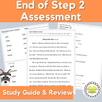 Preview of Reading System Zero Prep End of Step Assessment Study Guide & Review for Step 2