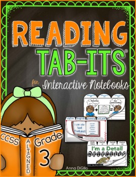 Preview of Reading Tab-Its® 3rd Grade | Distance Learning