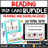 Reading Task Cards Bundle | Printable Task Cards | Boom Ca