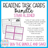 Reading Task Cards Bundle (STAAR Aligned; Print + Digital)