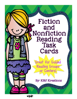 Reading Task Cards - Fiction & Nonfiction by KNJ Kreations | TpT