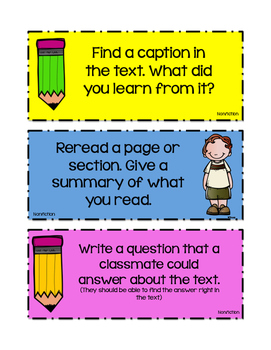 Reading Task Cards - Fiction & Nonfiction by KNJ Kreations | TPT
