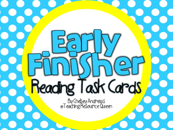 Reading Task Cards Freebie by Chelsey West Andrews | TpT