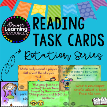 Preview of Reading Task Cards (for Station Rotations)