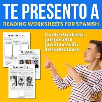 Preview of Introductions Reading Worksheets for Spanish 1 or 2