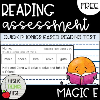 Preview of Reading Test- Magic E