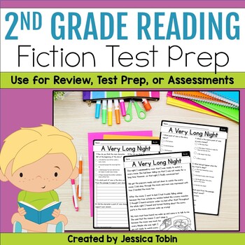 Preview of ELA Test Prep 2nd Grade - Fiction 2nd Grade Reading Comprehension Assessments