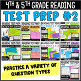 Reading Test Prep BUNDLE #2 : Variety of Question Types wi