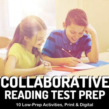 Preview of Reading Test Prep Bundle: 100+ Mini Passages, Task Cards, Distance Learning