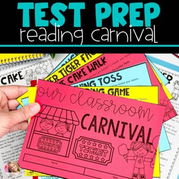 Preview of Test Prep Reading Skills Carnival | Digital and Printable