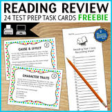 Reading Skills Review Task Cards FREE