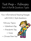 Reading Test Prep Part A Part B Questions Informational Pa