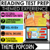 Reading Test Prep: Popcorn-Themed with Digital