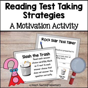 Preview of Reading Test Taking Strategies - Testing Motivation Activity