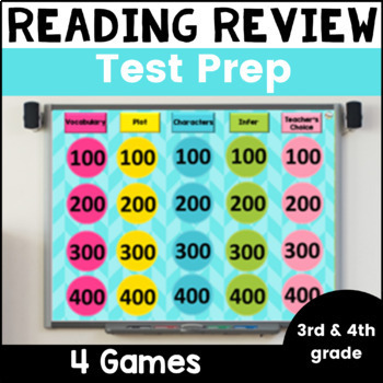 Preview of STAAR Test Prep Review Games- Reading Comprehension ELA Test Prep Bundle