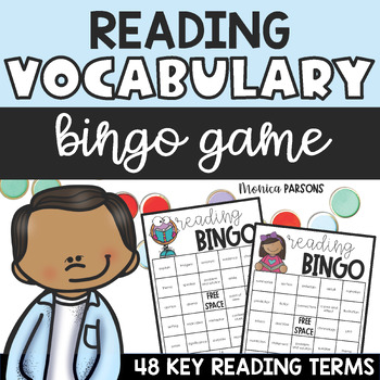 Preview of 4th Grade Reading Vocabulary Practice Reading Test Prep ELA Center Reading Game