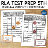 Reading Test Prep Vocabulary Bingo Game 5th Grade