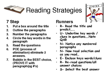 Preview of Reading Testing Strategies Posters