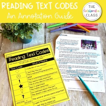 Reading Text Codes {An Annotation Guide} by The Collaborative Class