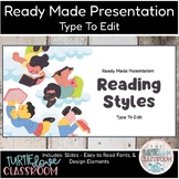 Reading Text Styles  - Ready Made Presentation - Ready To 