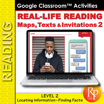 Preview of Reading Maps, Texts & Invitations Level 2:  Google - Life Skills - Comprehension