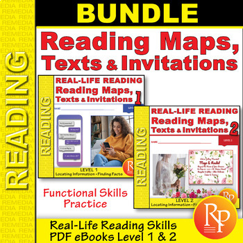 Preview of Reading Maps, Texts & Invitations:  Life Skills - Comprehension Activities