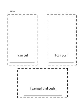 Preview of Pushes and Pulls Graphic Organizer