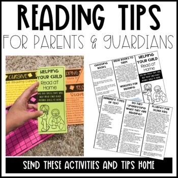 Preview of Reading Tips for Parents