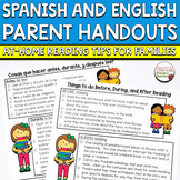 Reading Tips for Parents Reading At Home Handouts Spanish 