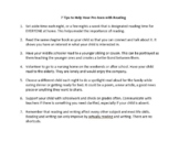 Reading Tips for Parents of Middle Schoolers