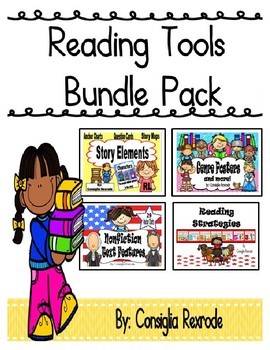 Preview of Reading Tools Bundle Pack (Story Elements, Genres, NF Text Features, Strategies)