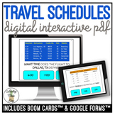 Reading Travel Schedules Digital Activity