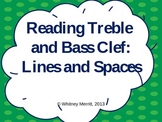 Reading Treble and Bass Clef: Lines and Spaces - Teaching 