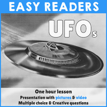 Preview of Reading comprehension - UFOs - PowerPoint & Worksheet