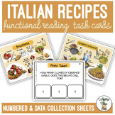 Reading Italian Recipes Task Cards