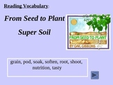 Reading Vocabulary Power Point for From Seed to Plant 2nd grade
