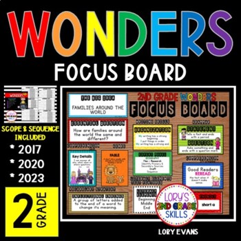 Focus Board 2nd Grade WONDERS by Lory Evans Teachers Pay 