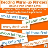 Dolch Warm Up Phrases Second Grade Level