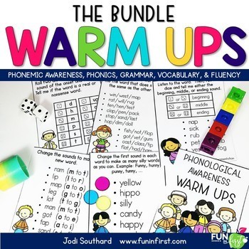 Preview of Reading Warm Ups Bundle