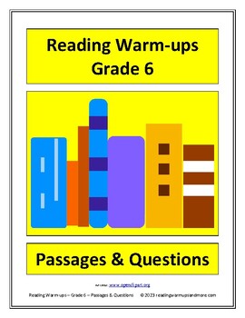 Preview of Reading Warm-ups - Grade 6 - Passages & Questions