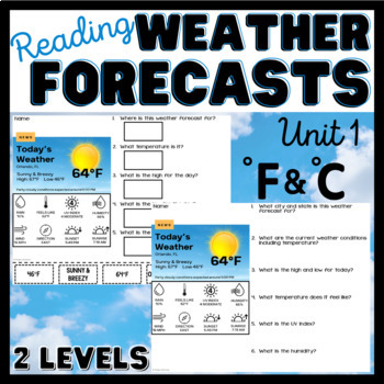 Reading Weather Forecasts - Unit 1 - Functional Text - Life Skills