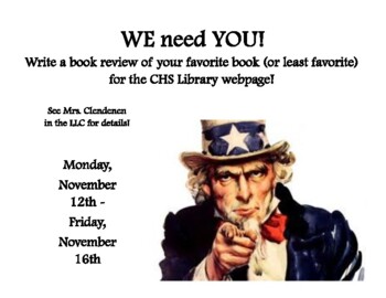 Preview of Reading Week - Contest Flyer 1