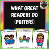 Reading - What Great Readers Do Posters PreK, Kindergarten