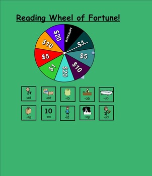 Preview of Reading Wheel of Fortune