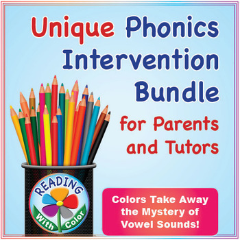 Preview of Reading With Color: Unique Phonics Intervention Bundle for Parents and Tutors