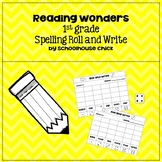 Reading Wonders 1st grade Spelling Roll and Write